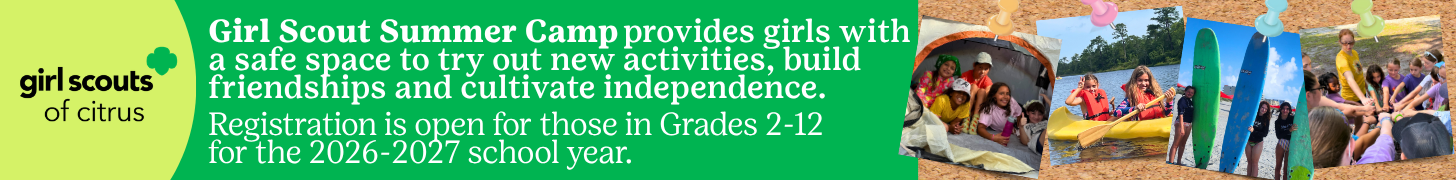 Check out  Citrus Girl Scout Summer Camp 2026